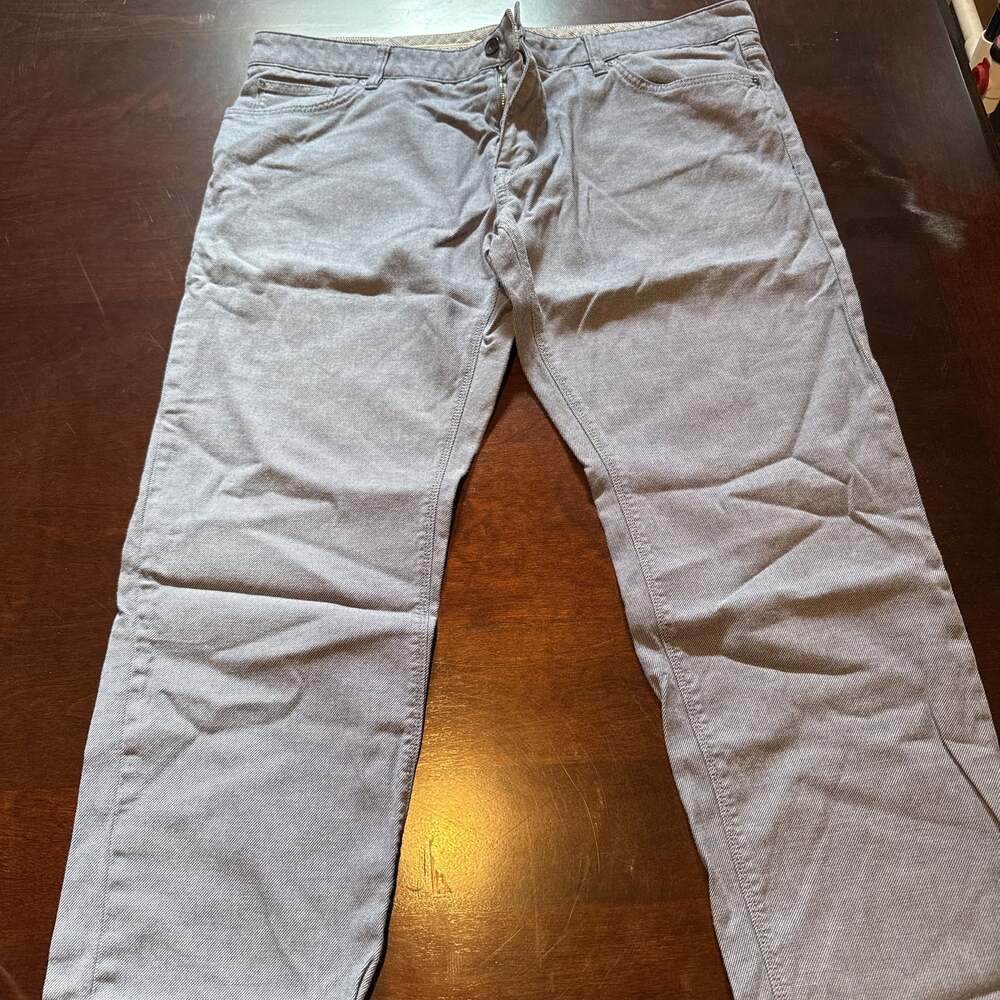 NWT Hugo Boss Banks Slim Fit Stretch Chino Pants Gray 40 x 34